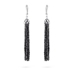 Серьги-кисти из шпинели