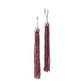 Серьги-кисти из граната