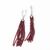 Серьги-кисти из граната короткие
