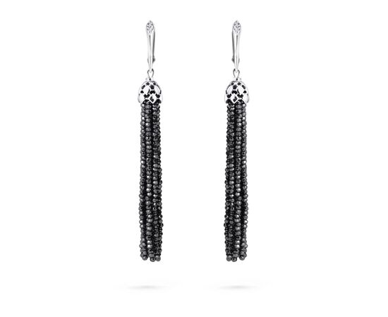 Серьги-кисти из шпинели